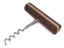 Lade das Bild in den Galerie-Viewer, Premium Korkenzieher - Holzgriff Nussbaum/Ahorn